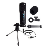 Microfono Condenser Usb Lane Bm-858 Tripode Antipop Cable 