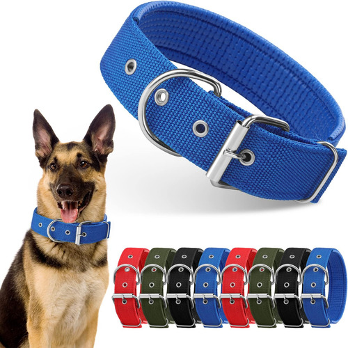 Kaccctyen 8 Piezas De Collar De Perro Táctico Resistente Par