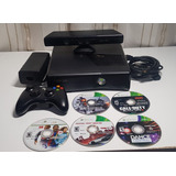 Xbox 360 Slim Con Kinect Y 5 Juegos, 250 Gb, Hdmi