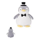 Pinguim Com Chapéu E Gravata Borboleta De Pelúcia (37cm)