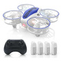 Deerc X11 Drones Para Niños Mini Drone Con Luz 4 Baterías Deerc X11 Drones Para Niños Mini Drone Con Luz 4 Baterías