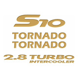 Jogo Emblema Adesivo Resinado S10 Tornado Kitr28