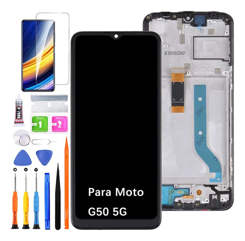 Pantalla Lcd Para Moto G50 5g Xt2149 Con Marco Original