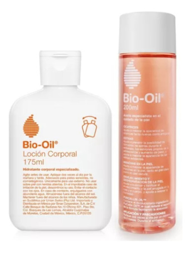  Kit Bio Oil - Loção Corporal  175ml + Óleo 200ml