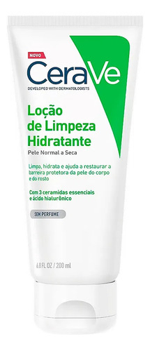 Cerave Loção de Limpeza Hidratante De Banho Sem Espuma 200ml