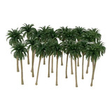 5x20 Piezas Modelo Verde Palmeras De Coco Escala 1/120 8cm