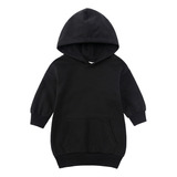 J Vestido Infantil Para Niñas, Sudaderas De Color, Manga Lar