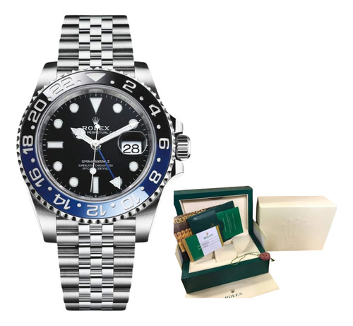 Relógio Rolex Gmt Batman Eta Clean 3285