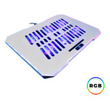 Suporte Notebook Gamer Rgb Cooler 6 Fans Ergonômico 2 Usb