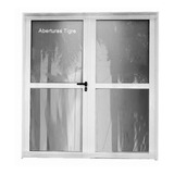 Puertas Aluminio Doble Hoja 150x200 Vidrio 4mm Envio Gratis