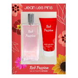 Set Perfume Red Passion Edt 100ml +body Lotion Jean Le Pins