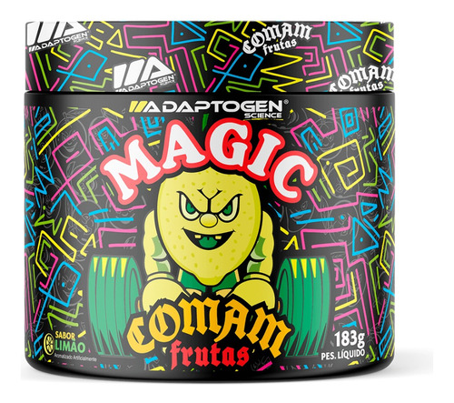 Pré-treino Novo Magic Comam Frutas 183g - Adaptogen 