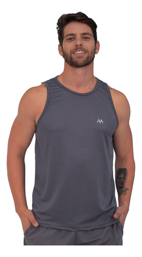 Regata Masculina Slim Academia Moda Tecnologia Dry Fit