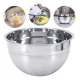 Tigela Bacia Bowl  Inox Redonda 20 Cm