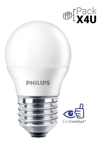 Lámpara Led Gota Philips 4w=40w 220v Guirnaldas Pack X 4 Un