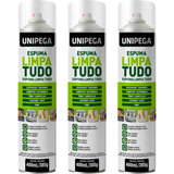 Kit 3 Espuma Limpa Tudo 400ml Couro Sofa Tenis Tapete Bolsa