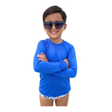 Sunga + Camisa Proteção Uv Roupa De Praia Banho Infantil