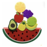Juego De Equilibrio Para Niños Apilar Frutas Madera