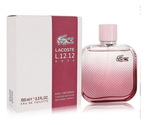 Perfume Lacoste Pure Pour Elle Rose Intense 100 Ml Edt Mujer