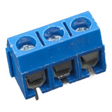 4 Unidades De Bornera Terminal Block Kf301 3p 5.0mm