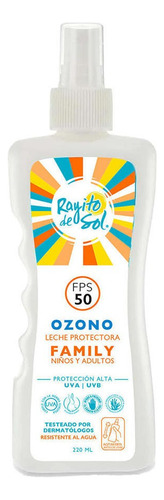 Leche Protectora Ozono Fps50 Family 220 Ml Rayito De Sol
