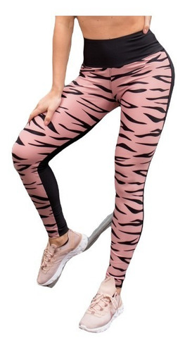 Legging Animal Print Em Cirrê Estampado