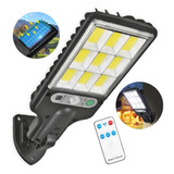 Reflector Led Sensor Movimiento Recarga Solar Pared Exterior