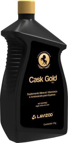 Cask Gold 1kg Suplemento Gel P/ Crina E Casco Equinos