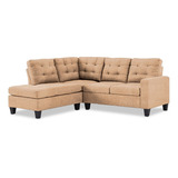 Sala Everleigh Haspe Beige Derecha Mueble Sala Sofa Sillon