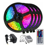 Kit De Tira De Luz Led Rgb De 20 Metros Para Dormitorio