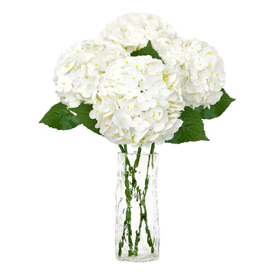 Ramo 4pcs Hortensias Artificiales 22 Pulgadas Con Florero | MercadoLibre