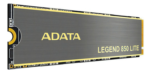 Ssd Adata M.2 Legend 850 Lite Nvme 1.4 De 500 Gb, Lectura De 4700 Mb/s Y Escritura De 1700 Mb/s, Color Gris