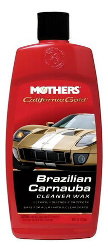 Mothers Polish Cleaner Wax Brazilian Carnauba Cera Para Auto