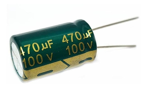 5 Pzas Capacitor Electrolítico 470uf 100v