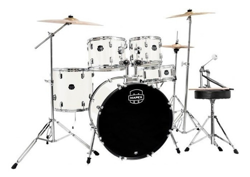 Bateria Mapex Prodigy 5 Peças Pdg5245tfh White Thin Grain