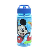 Botella Infantil Con Bombilla Mickey 500ml Mk6663s Color Azul Claro