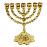 Hanukkah Menorah Judío Portavelas Ornamento Elegante