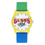 Reloj Mujer Guess V1048m1 Cuarzo Pulso Azul En Poliuretano