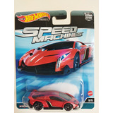 Hot Wheels Speed Machines Lamborghini Veneno Rojo 5/5 Cs4