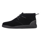 Zonazero Hey Dude Botas Livianas Hombre Jo Suede Jet Black