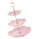 Cuenco De Secos, Soporte Para 26cmx26cmx40cm Redondo Rosa