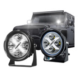 Par Faros Led Drl Aurora Redondos 4puLG Moto/jeep/universal