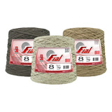 Barbante Fial Colorido Premium 1kg Fio 8 Diversas Cores