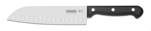 Cuchillo De Cocina Santoku Tramontina Ultracorte Acero Inoxidable Hoja 18 Cm