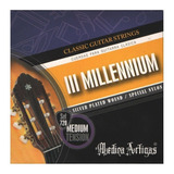 Encordado Guitarra Criolla Milenium 720 Medium Nylon Negro