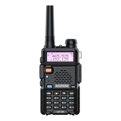 Walkie talkie largo alcance Baofeng Bf UV-5R Frecuencia Doble Banda 136-174Mhz\u002F400-520Mhz 128 Canales Negro | Envío gratis