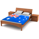 Fuzzy Flagstm Manta De Forro Polar Con Bandera De Australia 