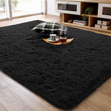 Alfombra De Salón Furry De 2 X 1,40 Cm De Largo Para Dormitorio Y Cocina, 2 M De Longitud, Color Negro, Tela Holgada, Diseño De Tela Holgada, 1,4 M De Ancho