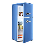 Tymyp Mini Refrigerador Con Congelador, Refrigerador Retro D