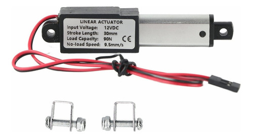 Mini Actuador Lineal Eléctrico Pequeño Movimiento Dc12v 30mm